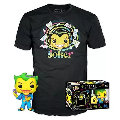 Buy Funko POP! & Tee: DC - Joker - (BKLT) - Medium - DC Comics - T-Shirt - Clothe... • 25.19£