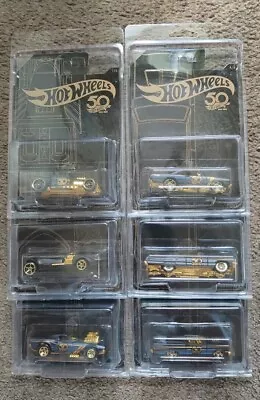Buy BRAND NEW Hot Wheels 50th Anniversary Black & Gold Limited Edition (No Chase) • 54.99£