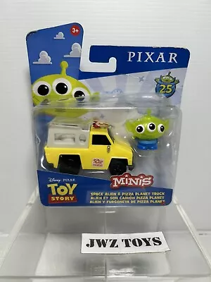 Buy 2019 Disney Pixar TOY STORY MINIS PIZZA PLANET TRUCK  & Space Alien - New • 14.99£