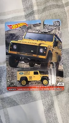 Buy Hot Wheels Premium Wild Terrain LAND ROVER DEFENDER 110 HARD TOP Search & Rescue • 11.49£