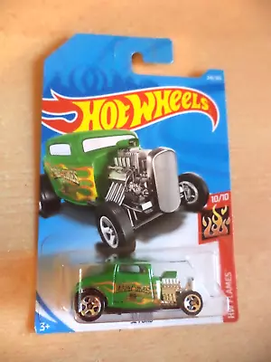 Buy New Sealed '32 FORD HOT ROD Hw Flames HOT WHEELS Toy Car FKB52-D7C3 Green • 5.99£