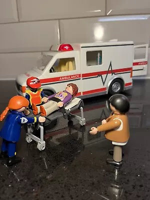 Buy PLAYMOBIL Ambulance 5952 Lights & Siren Working/ Van/ Truck Plus 4 Figures • 20£