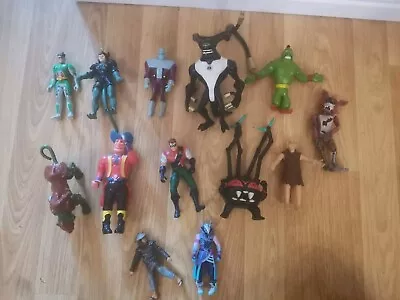 Buy Vintage Bundle Of Action Figure Toys Mix Lot X 12, Random-Motu, D+D, DC, Disney • 11.50£