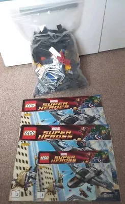 Buy Lego Marvel Quinjet 6869 Complete But Missing Figures  • 25£