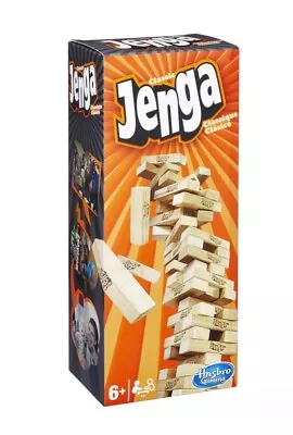 Buy Classic Original Jenga Game From Hasbro Stacking Wooden Block Game New Hasbro • 13.95£