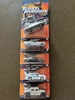 Buy Hot Wheels 2024 Fast And Furious HW Decades Of Fast Full Set Of 5 • 20£