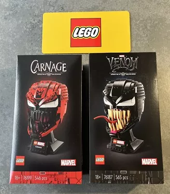 Buy Lego Marvel Super Heroes 76187 Venom & 76199 Carnage Brand New And Sealed • 169.95£