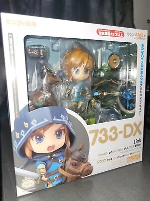 Buy The Legend Of Zelda Breath Of The Wild Nendoroid Link 733-DX Version Good Smile • 65£
