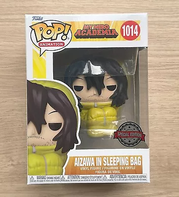 Buy Funko Pop My Hero Academia Aizawa In Sleeping Bag #1014 + Free Protector • 34.99£