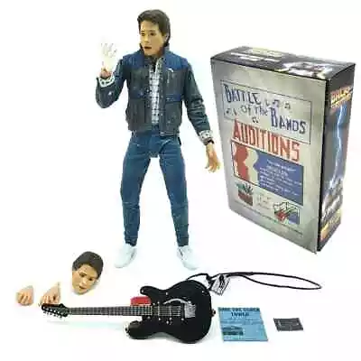 Buy DOC Brown Marty McFly Guitar Action Figure Ultimate Back To The Future Part II • 39.99£