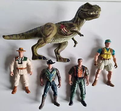 Buy Jurassic Park III RE-AK A-TAK T-Rex & 4 Lost World Action Figures Roland Tembo • 39.99£