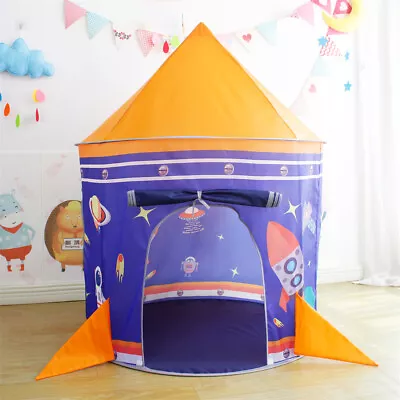 Buy Childrens Pop Up Play Tent Rockets Large Teepee Den House Girls Boys Xmas Gift • 11.55£