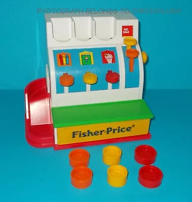 Buy Vintage Fisherprice Till Cash Register With All 6 Coins Fully Working • 15£