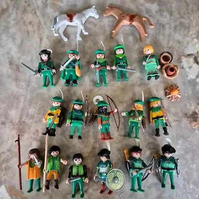 Buy Vintage Playmobil Robin Hood Forest Merry Men Knights Weapons Archers Bundle • 39.95£