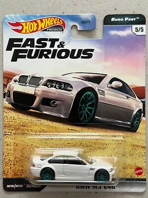 Buy 2020 Hot Wheels Premium Fast And Furious BMW M3 E46 Euro Fast Real Riders F7 • 17.99£