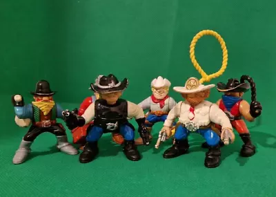 Buy 1995 Vintage Fisher Price Western Cowboy Adventure Toy Figure Bundle 8 Figures. • 12.99£