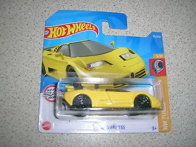 Buy Hot Wheels Turbo '94 Bugatti Eb110 Ss In Yellow Rare Short Card • 5.99£
