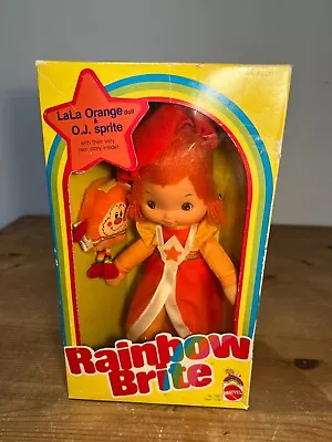 Buy New RARE Vintage Mattel 80's MIB Rainbow Bright Doll LaLa Orange & O.J. NRFB • 250£