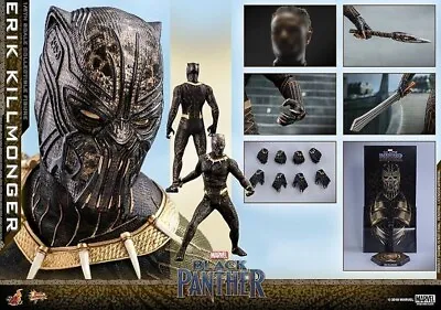 Buy Action Figure - Hot Toys - Black Panther - Erik Killmonger - Mms471 - Marvel 1/6 • 253.37£