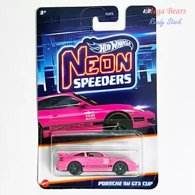 Buy Hot Wheels 2024 Neon Speeders Porsche 911 GT3 Cup (Pink) • 9.83£