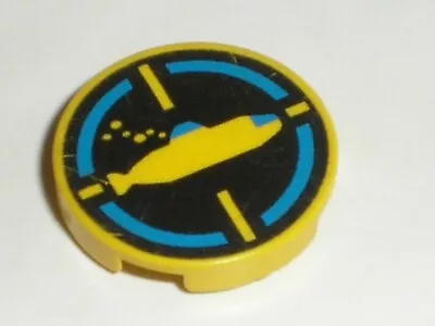 Buy LEGO Tile 2 X 2 Round With Yellow Submarine 4150px16 / Set 1822 6145 6195 6125.. • 2.01£