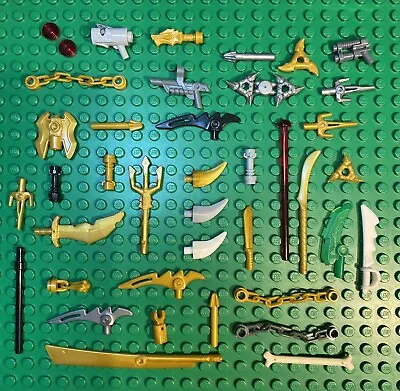 Buy Lego Ninjago Minifigure Weapon Bundle**40+**piece Gold/silver/black Mix & Match • 4.95£