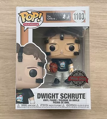 Buy Funko Pop The Office Dwight Schrute Basketball #1103 + Free Protector • 19.99£