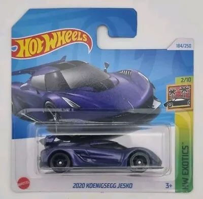 Buy Hot Wheels 2020 Koenigsegg Jesko 184/250 HW Exotics 2/10 2024 Purple HTC21 • 4.49£