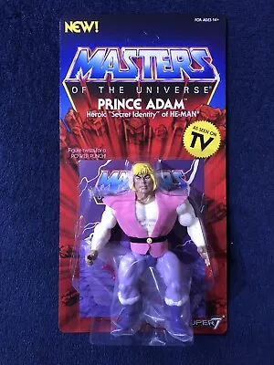 Buy MOTU Prince Adam Vintage Collection Super 7 Action Figure 1. • 39.99£