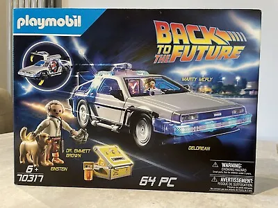 Buy Playmobil Back To The Future DeLorean Marty & Doc 70317 Unopened Age 6+ 64pcs • 39£