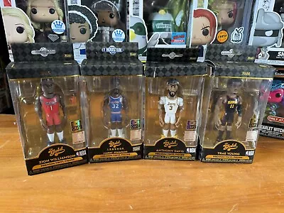 Buy Funko Gold NBA Premium Chase Figure Bundle Of 4 Zion, Magic, Anthony Davis, Trae • 39£