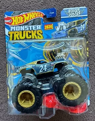 Buy  Hot Wheels Monster Trucks 2024 Rodger Dodger Freestyle Wreckers 3/12 • 6.99£
