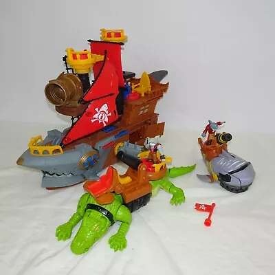 Buy Mattel (2015) Fisher Price Pirate Ship, Pirate Shark, Pirate Crocodile 2 Figures • 9.99£