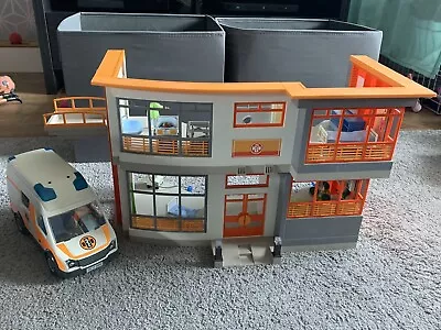 Buy Playmobil Hospital 6657 With Some Accessories And Ambulance - Collection Only • 4.99£