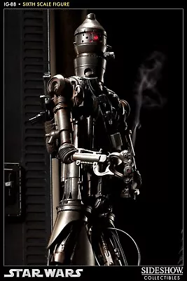 Buy Sideshow STAR WARS IG-88  ASSASSIN DROID 12” EXCLUSIVE 1000291 NEW SEALED • 504.99£