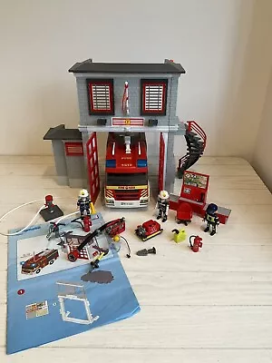 Buy Playmobil Fire Station 9052 Complete With Fire Engine Bundle • 45£