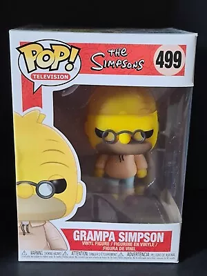 Buy Funko Pop! Grampa Simpson #499 The Simpsons Figure Dint In Box • 14.95£