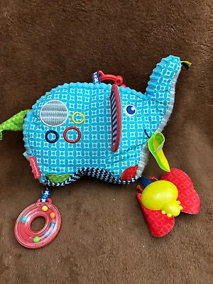 Buy Fisher Price Baby Sensory Soft Toy Plush Elephant Hanging Toy • 8.99£