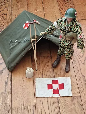 Buy Vintage Action Man Army Medic GI Joe Figure & Tommy Gunn Biouvac Tent Bundle  • 54.99£