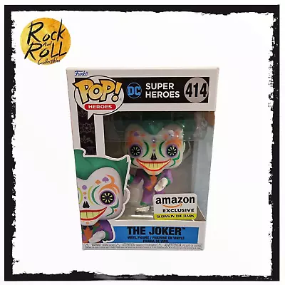 Buy DC - The Joker Funko Pop! Vinyl #414 Amazon Exclusive Glow In The Dark • 25.99£
