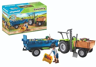 Buy PLAYMOBIL 71249 Country Tractor With Harvesting Trailer • 29.99£