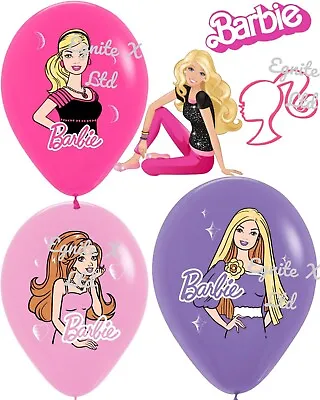Buy Barbie Girls Birthday Party Balloons Kids Children Decorations Supplies & Banner • 4.24£