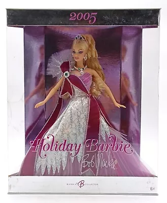Buy 2005 Holiday Barbie Collector Doll Designed By Bob Mackie / Mattel G8058, NrfB • 75.91£