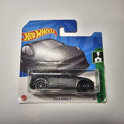 Buy Tesla Model Y Hot Wheels Black | HW Green Speed 1/10 | #37/250 • 4£