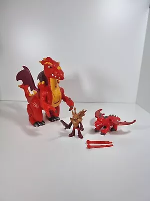 Buy Fisher Price Imaginext Action Tech Dragon Red Toy Lights & Sounds With Figures  • 19.99£