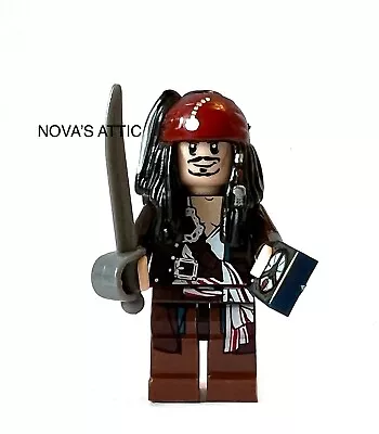 Buy Pirates Of The Caribbean Jack Sparrow Minifigure & Compass Tile • 7.50£