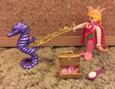 Buy Playmobil Mermaids Sea Princess And Seahorse No 4818 Seems Complete • 6.75£