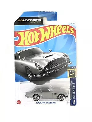 Buy Hot Wheels Aston Martin 1963 DB5 Goldfinger - HW Screen Time 107/250 - Long Card • 9.49£