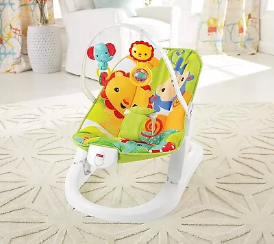 Buy Bouncer Puppies Nature Up 9kg Vibration Folding Box Broken FISHER PRICE • 42.89£
