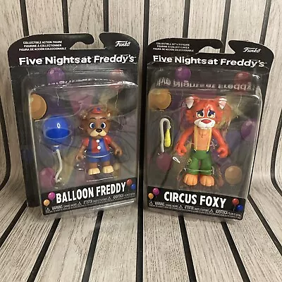 Buy Funko Balloon Freddy & Circus Foxy FNAF Five Nights At Freddys Figure Set • 19.99£